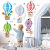 DECOWALL Animals and Hot Air Balloon Wall Stickers Giraffe Removable - Panda, Lion, Elephant, - Colorful, (SG2-104)