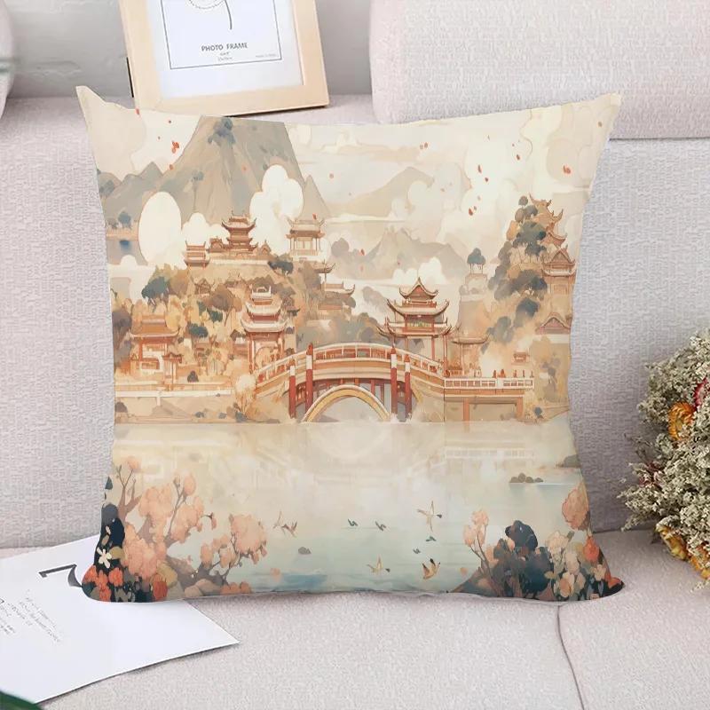 Chinese Style Children's Cushion Cover Decorative Pillowcase  Case x Pillow Cases Home Decoration Accessories Cushions