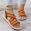 Large Size Platform Women'S Small Sandals Cross Strap Comfortable Casual