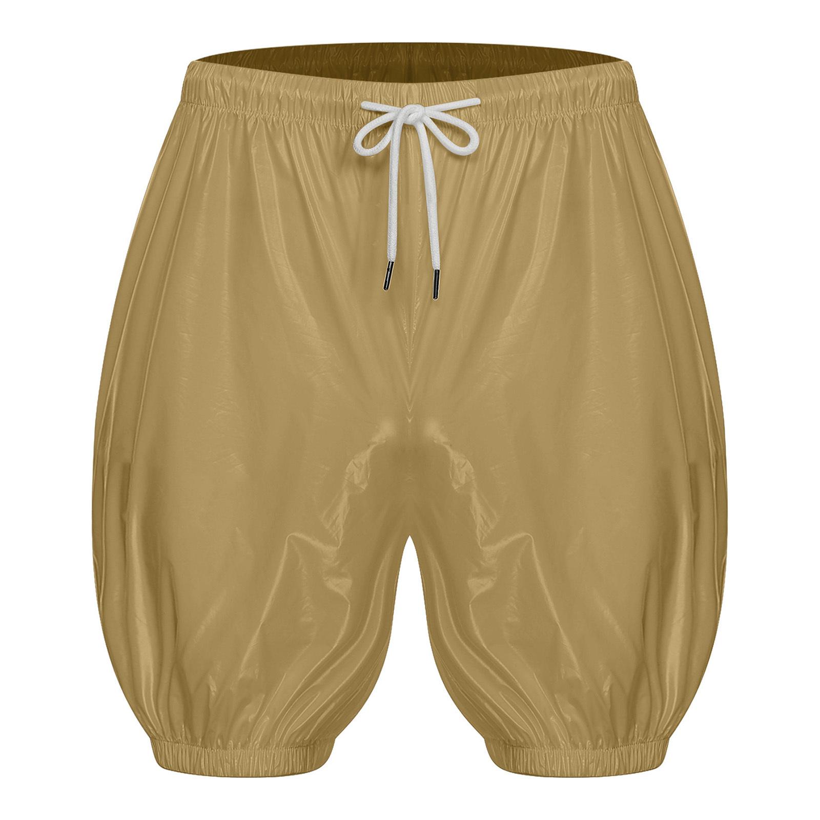 

Unisex Adults Waterproof Reusable Diaper Cover Elastic Waistband Drawstring Leak Proof Washable Incontinence Shorts S хакі