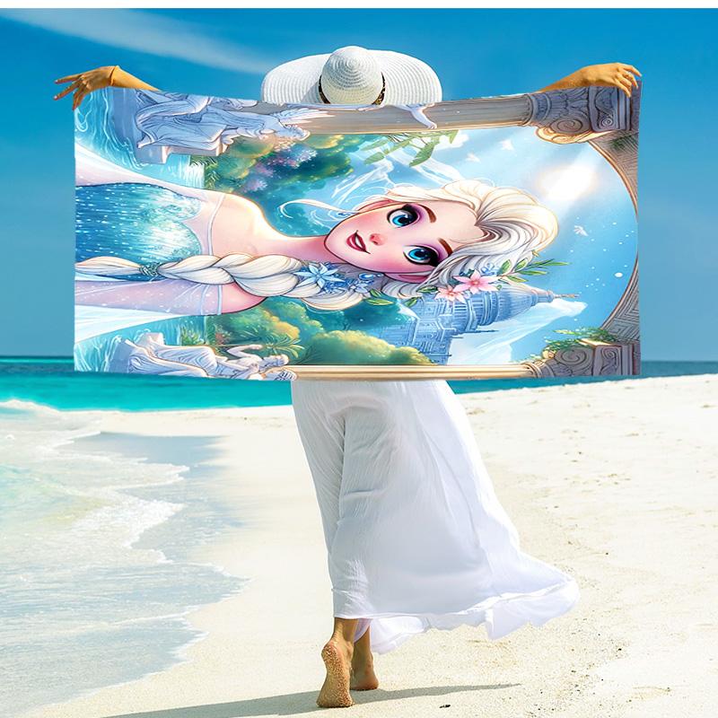 1pc Winter Wonderland Beach Towel,quick Drying Absorbent Beach Towel,outdoor Sports Swimming Beach towel,Soft and Comfortable Y72227