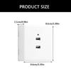USB Wall Socket Charger Panel 2 Port/4 Port Quick Charging Wall Panel for Smartphones Tablets and More 86x86mm