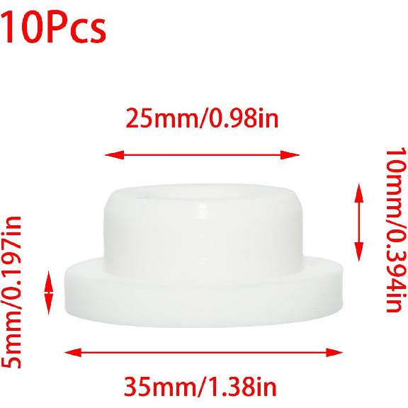 10 PCS Silicone Rubber Plug,Bathtub Jet Covers,Waterproof Plug,Snug Plugs,Flexible Hole Plug Cover Fit for 1"/25mm