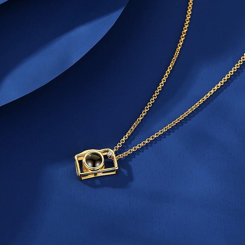 Multilingual Projection Camera Necklace – Versatile Hip Hop Style