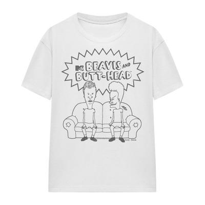 Beavis & Butthead Unisex Erwachsenen Couch Logo T-Shirt