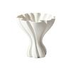 Nordic Style Dress Hem Vase Creative 3D Printing Minimalist Vase Modern Art Twisted Design Desktop Ornament Table