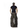 American vintage Camouflage Overalls Men's and Women's Pocket Design High Street Loose All-Match Wide-Leg Straight Casual Pants