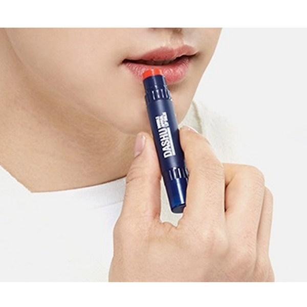 Dashu Mens Double Appeal Lip Balm 4.8g, Strawberry Flavor + Unscented, 1 Piece, Korea Best Mens Cosmetics