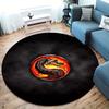 Vortex Crossing Gate Round Area Rug,Carpet Rug for Living Room Bedroom Sofa Playroom Decor,Non-slip Floor Mat