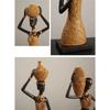 Retro African Girl Home Ethnic Craft Resin Ornaments Creative Gifts Living Room Study Character Decorations