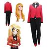 Hazbin Charlie Hotel Cosplay Costume Uniform Full Set Wig Suit Uniform Outfit