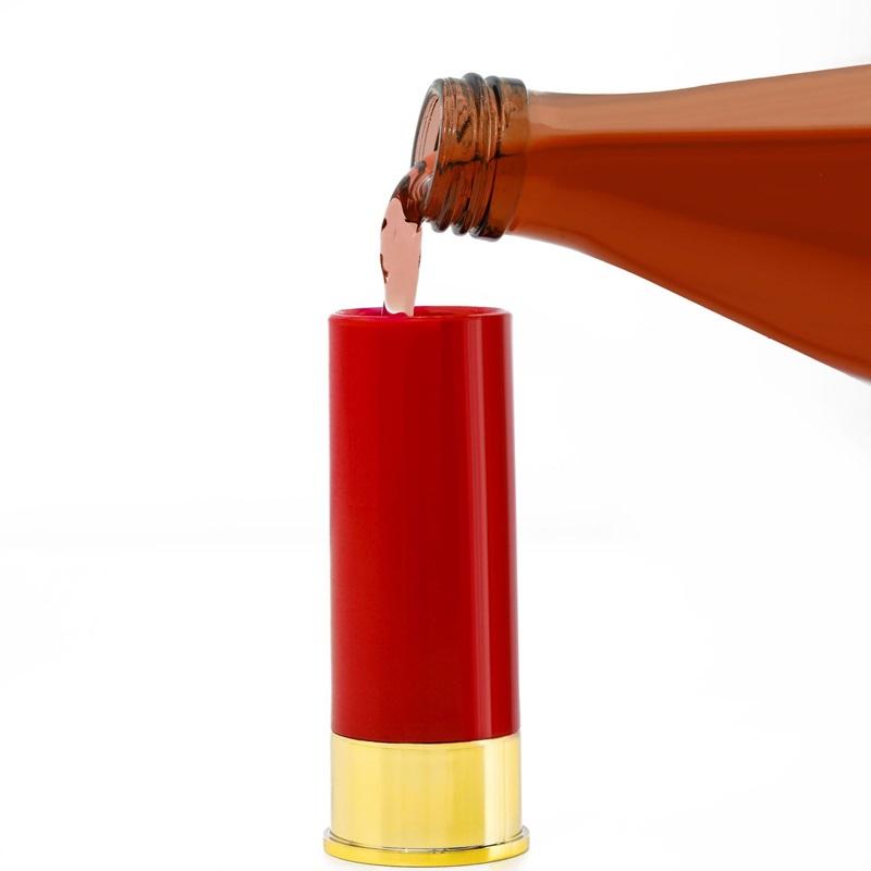 4Pcs 45ml Plastic 12 Gauge Shot Glasses Tequila Lipstick Glass Drinking Cup for Hunting Shooting Bar Glasses Gift Set for Men