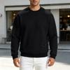 Men's Plaid Crewneck Top for Casual Versatile Everyday Wear