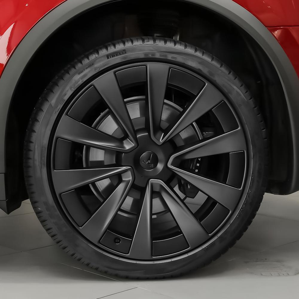 22Inch Car Styling Wheel Hub Center Cap Decoration For Tesla Model X Auto Tire Center Cover Badge Decal Accessories