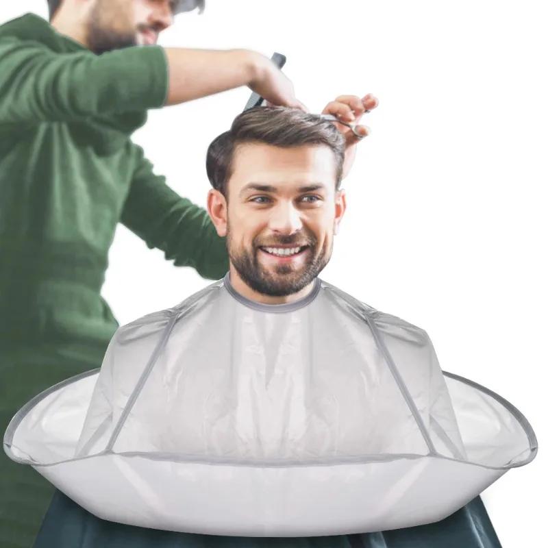 Hair Cut Umbrella&Hairdressing 3pcs/set Capes Haircut Cloak Cloth Hair Dye Three-Dimensional Breathable Household Haircut Tool