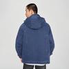 Lee Men's Dark Blue Comfort Fit Hooded Denim Jacket