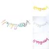 Happy Birthday Banner, Partygirlande, Hängegirlande, Dekoration aus Papierglitzer