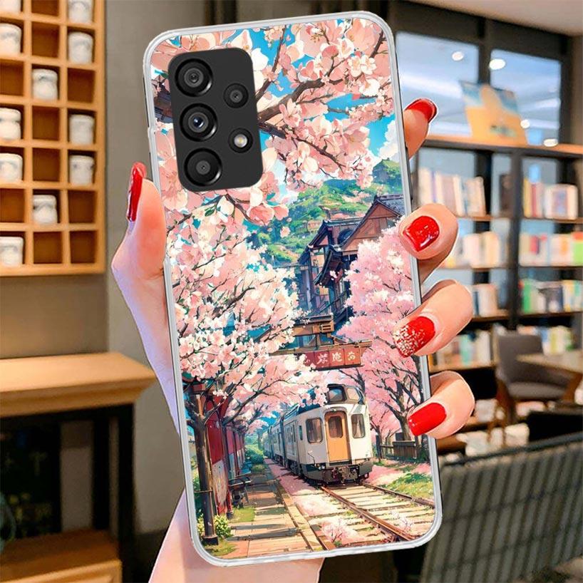 Anime Aesthetic Scenery Phone Case For Samsung Galaxy A17 A37 A57 A16 A26 A36 A56 A15 A25 A35 A55 A14 A24 A34 A54 A13 A23 A33 A5