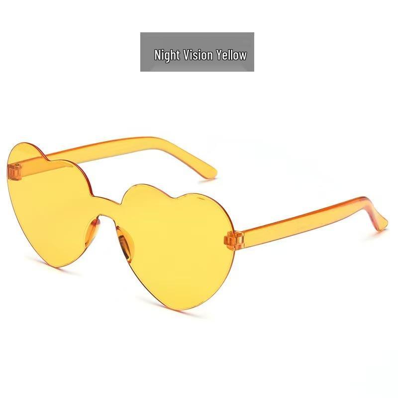 Unisex Peach Heart Sunglasses & Women's Heart Jumpsuit