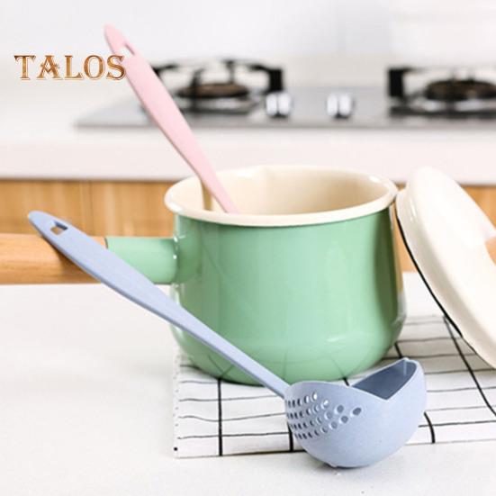 Strainer Spoon Eco-friendly Easy To Clean Two-in-one Delicate Multifunctional Soup Spoon with Hanging Hole for Hotel
