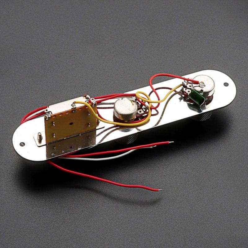 3 Way Wired Loaded Control Plate with Switch Knob for Electric Guitar Playing