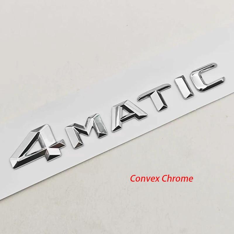 3D ABS Car Letters 4MATIC 4 MATIC Badge Sticker Rear Trunk Badge Emblem For Mercedes Benz C E G S GLC GLS Class AMG Accessories RV1