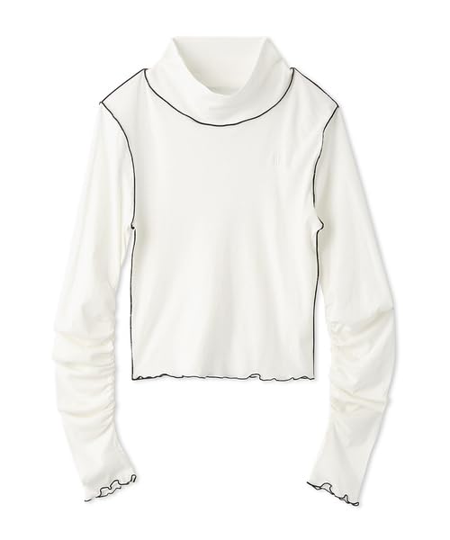 Furfur High Neck Sheer Pullover RWCT251097 White Women's