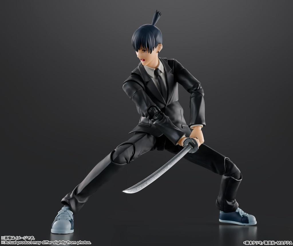 TAMASHII NATIONS Chainsaw Man Aki Hayakawa 155mm PVC ABS Painted Action Figure S.H.Figuarts Approx. &