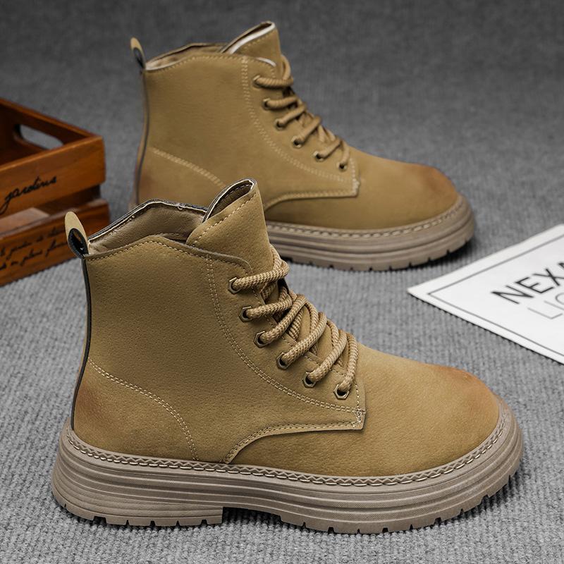 

Men s Boots Outdoor Sports Motorcycle Boots Martin Boots, Khaki, Brown 44 хакі