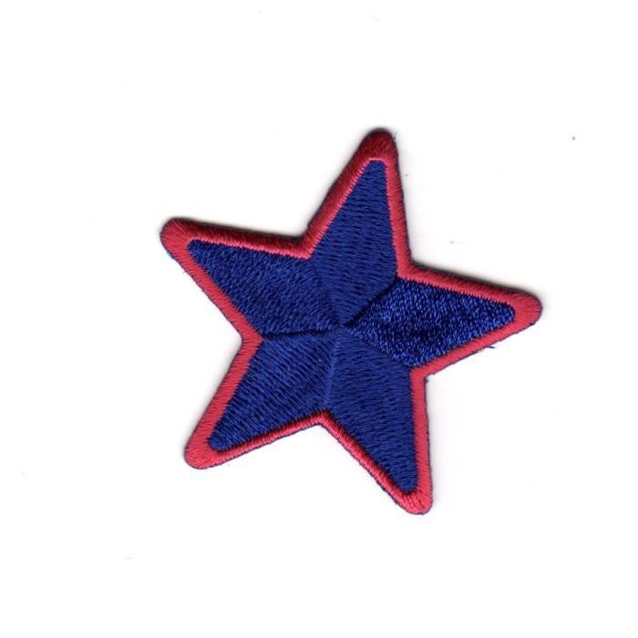 Ecusson Thermocollant Etoile Coloris Bleu
