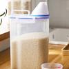 Durable Kitchen Rice Storage Bucket with Airtight Design to Prevent Moisture Clear View Panel for Content Visibility Ergonomic Carry Handle for