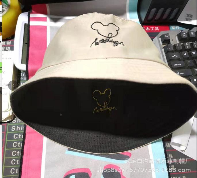 Hat autumn double-sided bucket hat women's spring summer sun hat Japanese new student basin hat cute