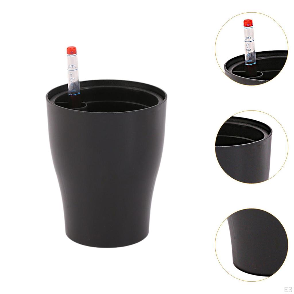 Self Watering Planter Decorative Plant Pot for Indoor Outdoor Plants Flower with Water Level