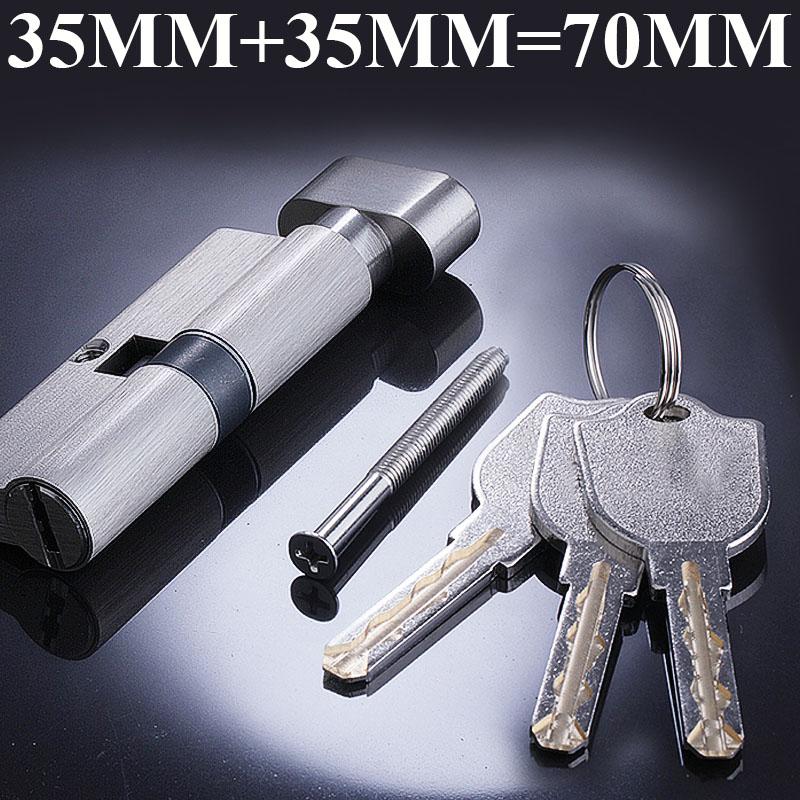 

Дверной цилиндр 120 мм безопасности для дверного замка толщиной 70 мм, внутренняя ручка замка для спальни, гостиной, 3 шт., латунный ключ бронзовый