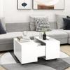 VidaXL Coffee Table White 60x60x38 Cm Chipboard.