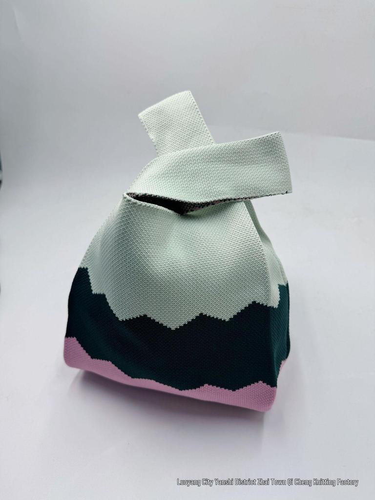 Panda Knit Women's Cross-Border Wrist Tote Handbag