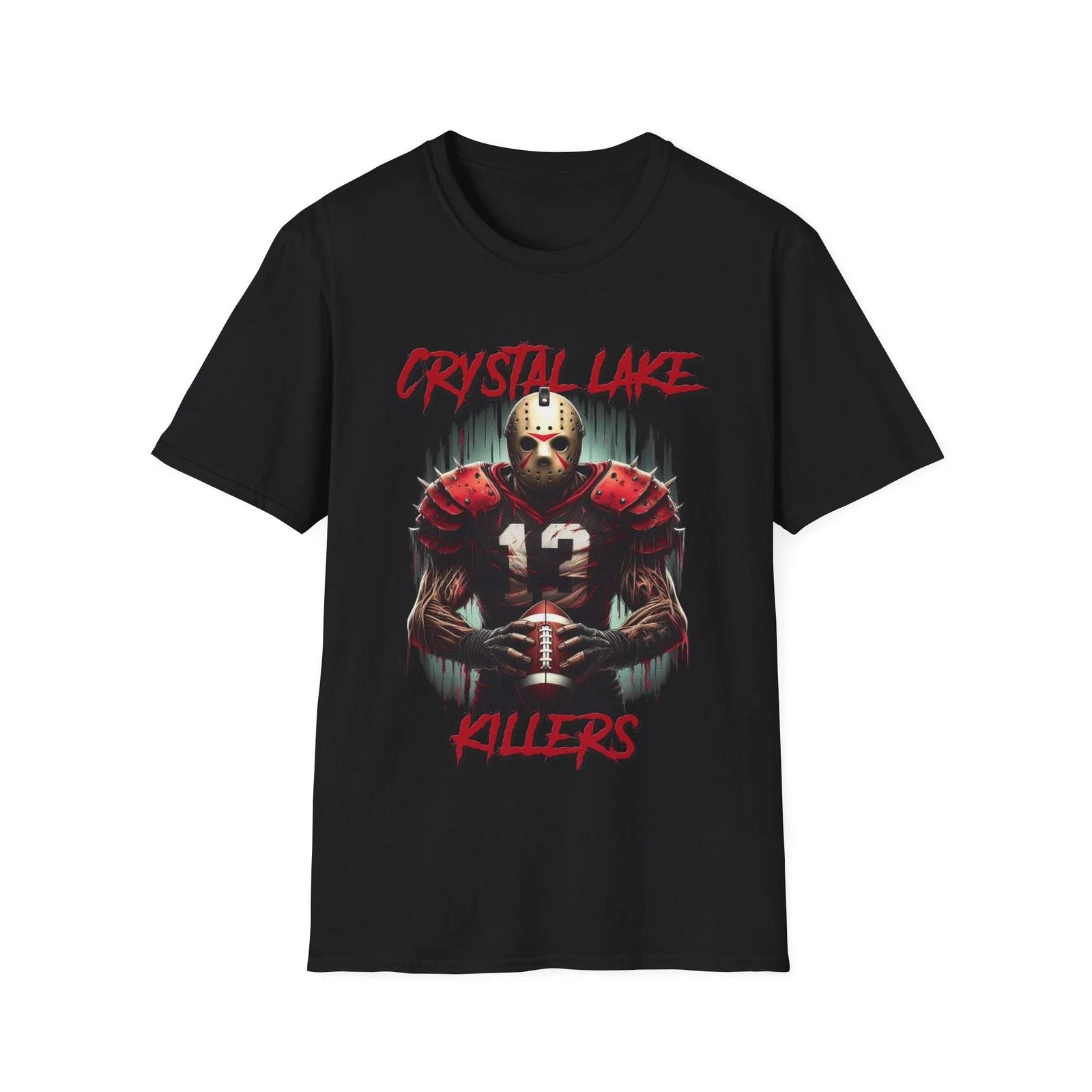 Crystal Lake Killers Football Team T-Shirt - Jason Voorhees Horror Mashup XL