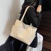 2025 summer new foreign temperament simple large-capacity tote bag fashion trend women's casual shoulder bag
