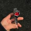 Men Unique Triangle Dial Quartz Watch Wristwatch Fashion Irregular Shape Metal Strap Luxury Casual Watch Gift For Male Friends