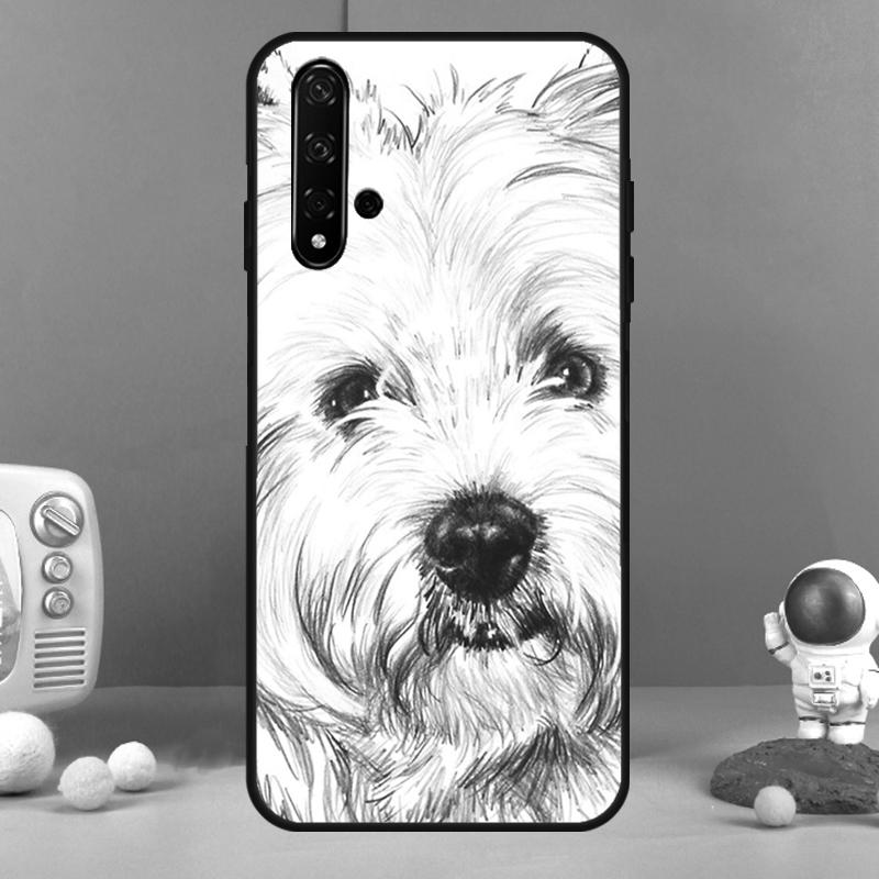 

Cartoon Westie Dog Case For Huawei Nova 11 Pro 11i 8i 3i 9 10 SE 5T Y60 Y61 Y70 Y90 Y91 P20 P30 P40 Lite Cover Huawei P30 Lite