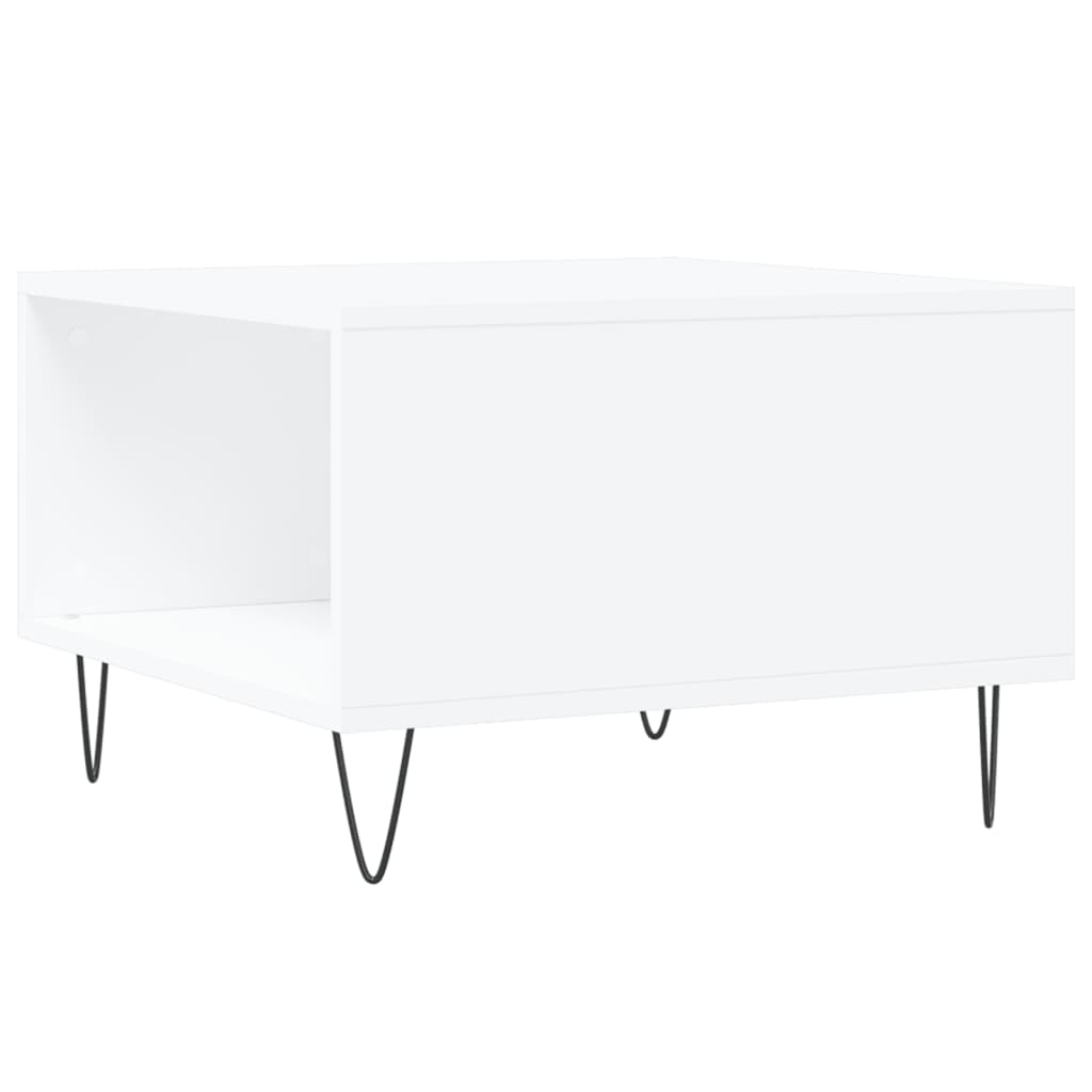 White Coffee Table 55 X 55 X 36.5 Cm Particleboard