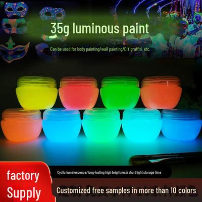 Leuchtende Handbemalte Fluoreszierende Farbe mit Hoher Helligkeit für DIY Graffiti und Partydeko