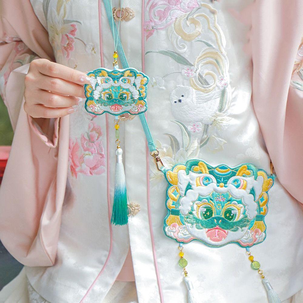 Chinese Traditional Style Sachet Pedant Necklace Cartoon Blessing Pouch Lucky Bag  Small Pouch