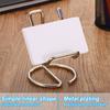 Metal Business Card Holder Desk Bracket Cards Organizer Fashion Office Desktop Business Cards Display Holder Card Storage Folder
