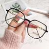 Korean-Style Anti-Blue Light Glasses for Women - Fashionable Myopia-Compatible Frames