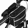 Large Capacity Bicycle Front Frame Bag with Rain Cover Bike Pannier Bag Cycling Frame Pack  Cycling