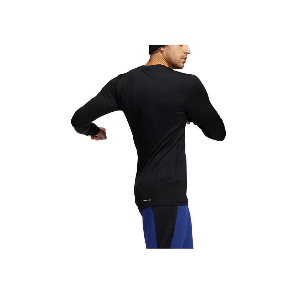 Adidas TF Warm Long Sleeve Slim Fit Crew Neck T-Shirt Men Tops Black GT9516
