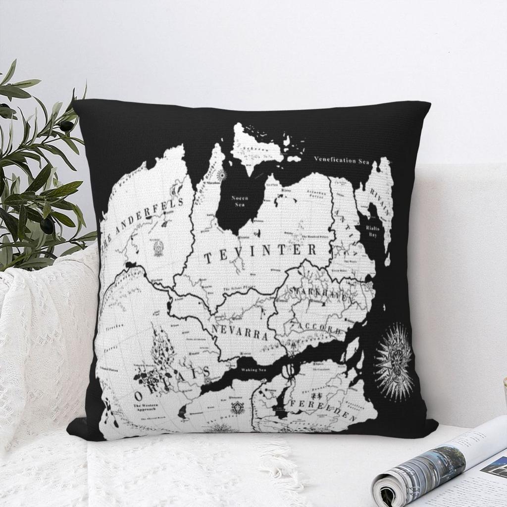 Cheap Thedas Map 2 Pillow Case Pillow Cover Anime Body Pillow Cushion