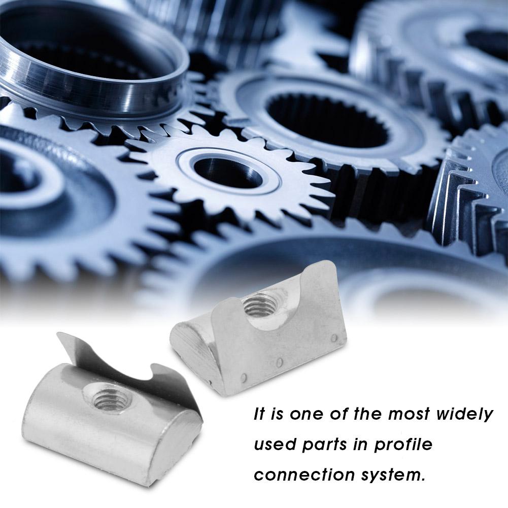 M8 Šrapnelová matice Blok Elastická matice Příslušenství pro hliníkové profily řady 40(M8 20 ks)