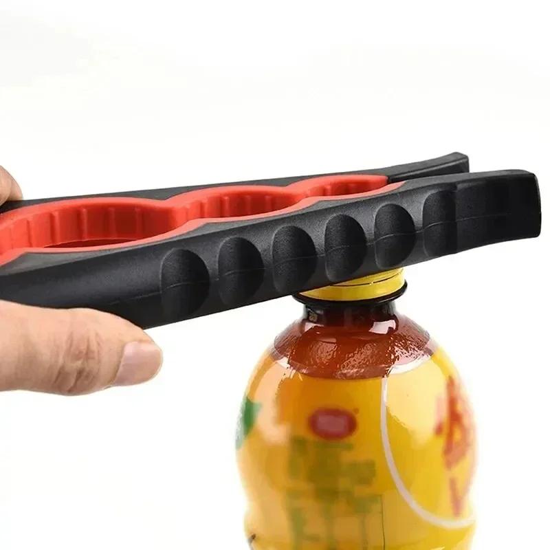 New Can Opener Multi Functional Four in One Beverage Bottle Opener Cap Twister Four Position Can Opener Anti Slip Cap Twister